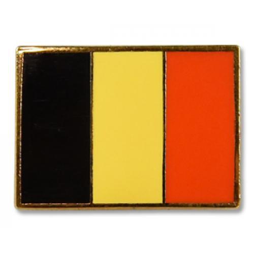 Odznak (pins) 18mm vlajka Belgie - barevný