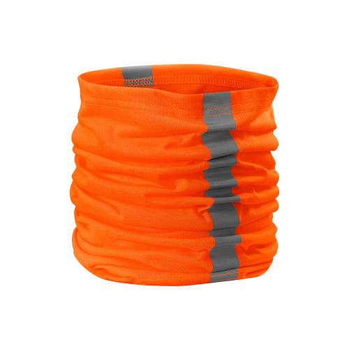 Šatka Unisex Malfini HV Twister - oranžový svietiaci