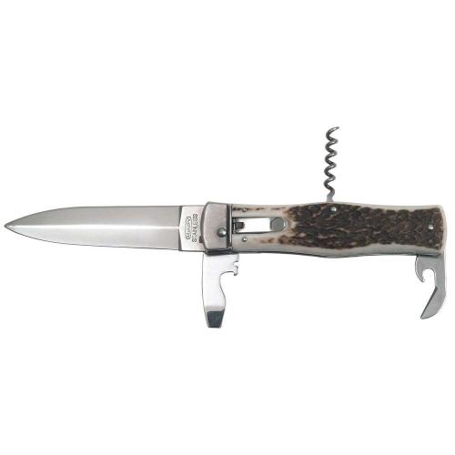 Nôž vyhadzovací Mikov Predator 241-NP-4/KP - béžový-strieborný