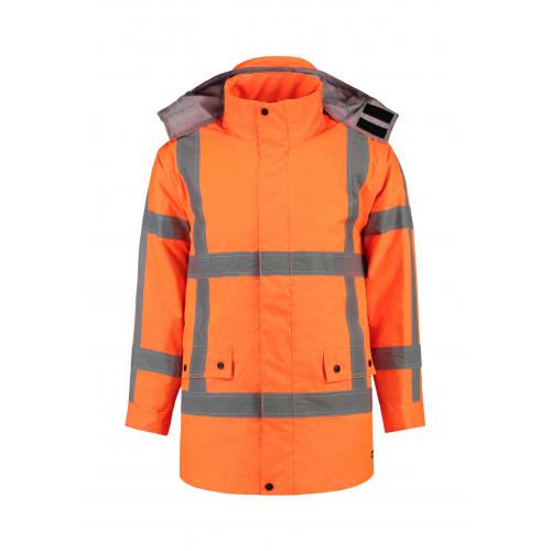 Pracovná bunda unisex Tricorp RWS Parka - oranžová svietiaca