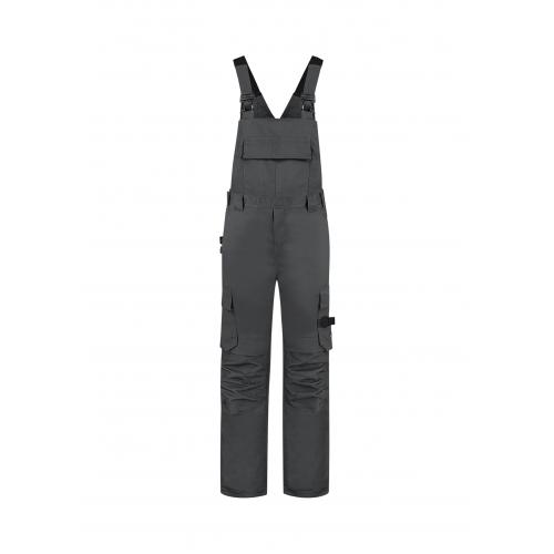 Pracovní kalhoty laclové Tricorp Bib&Brace Twill Cordura - tmavě šedé