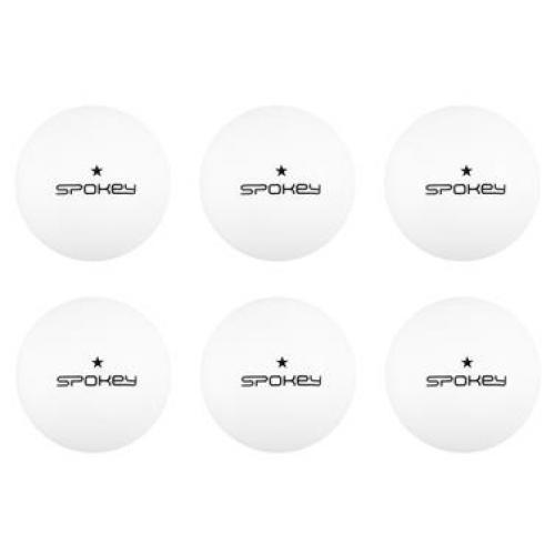 Pingpongové míčky Spokey Lerner 6 ks - bílé