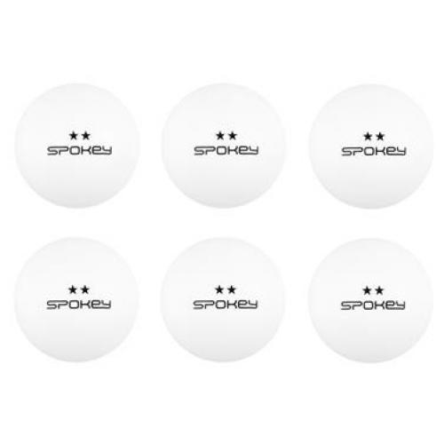 Pingpongové míčky Spokey Skilled 6 ks - bílé