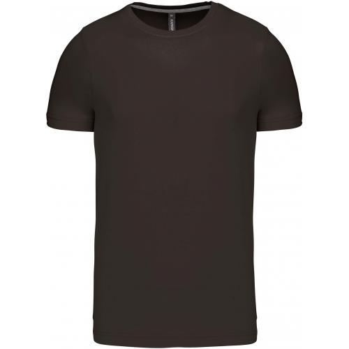 Pánské tričko Kariban krátký rukáv - tmavé khaki