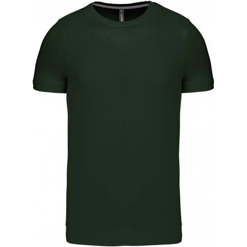 Pánské tričko Kariban krátký rukáv - tmavě zelené