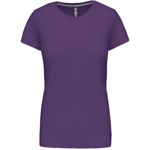Dámske tričko Kariban s krátkym rukávom - fialové
