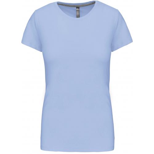 Dámske tričko Kariban s krátkym rukávom - svetlo modré