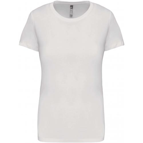 Dámske tričko Kariban s krátkym rukávom - biele