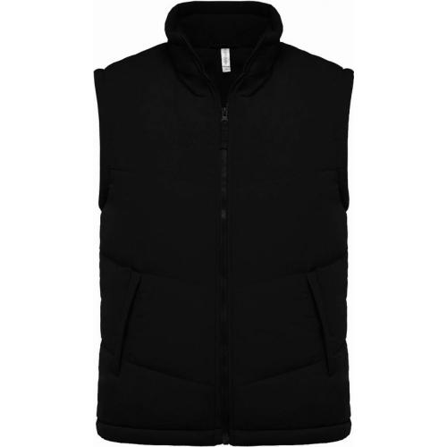 Pánska vesta Kariban Fleece Lined Bodywarmer - čierna