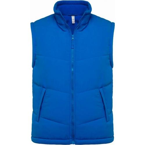 Pánska vesta Kariban Fleece Lined Bodywarmer - modrá
