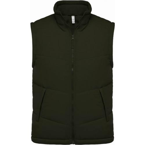 Pánská vesta Kariban Fleece Lined Bodywarmer - tmavě zelená