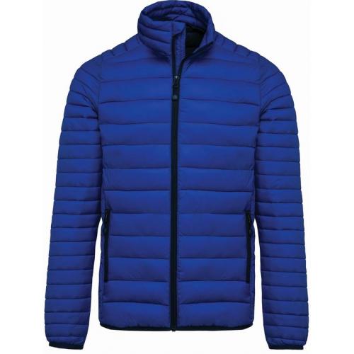 Pánska zimná bunda Kariban bez kapucne - modrá