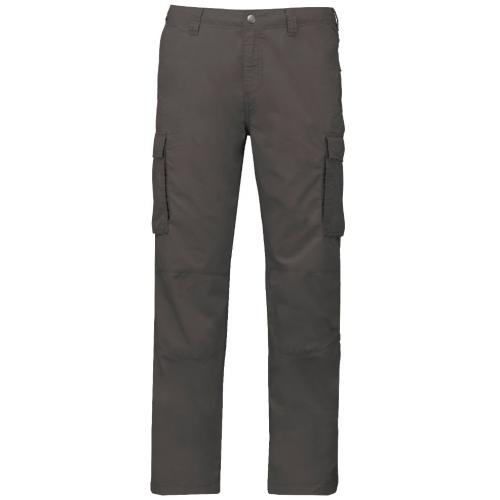 Pánske nohavice Kariban letné kapsáčové - tmavo sivé