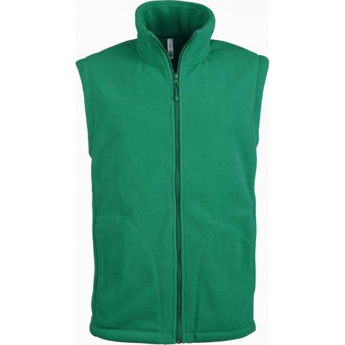Pánska fleecová vesta Kariban LUCA - zelená