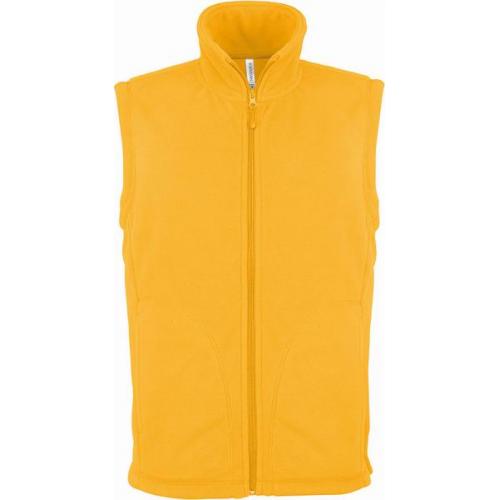 Pánska fleecová vesta Kariban LUCA - žltá
