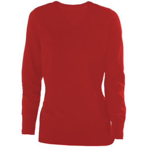 Dámsky sveter Karibando V Jumper - červený