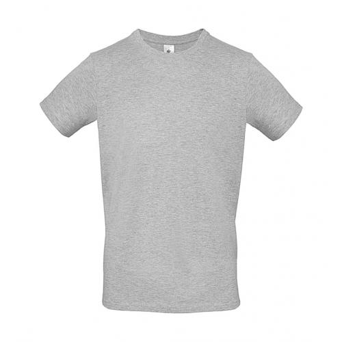 Tričko pánske B&C krátky rukáv - svetlo sivé