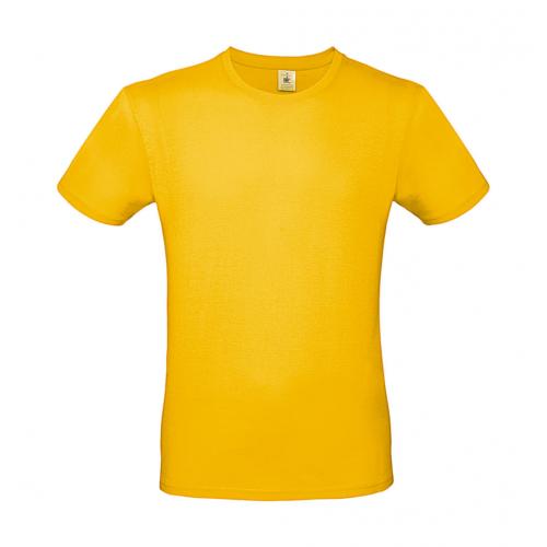 Tričko pánske B&C krátky rukáv - žlté