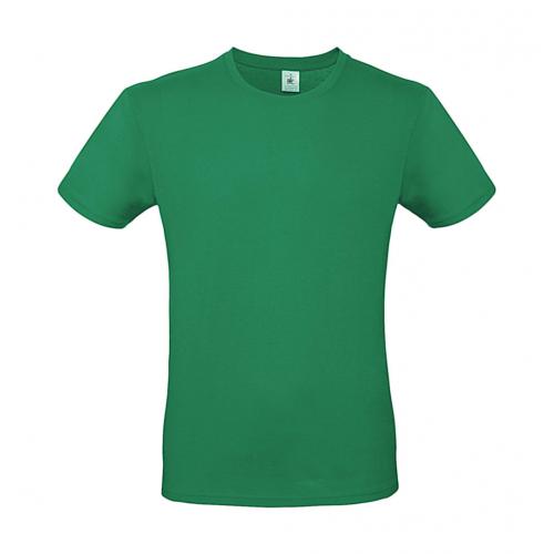 Tričko pánske B&C krátky rukáv - zelené