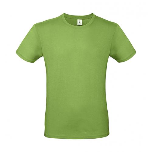 Tričko pánske B&C krátky rukáv - stredne zelené