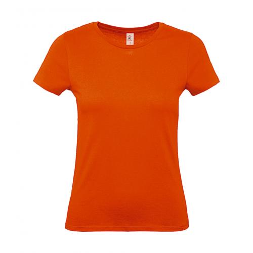 Tričko dámske B&C dámske E150 - oranžová