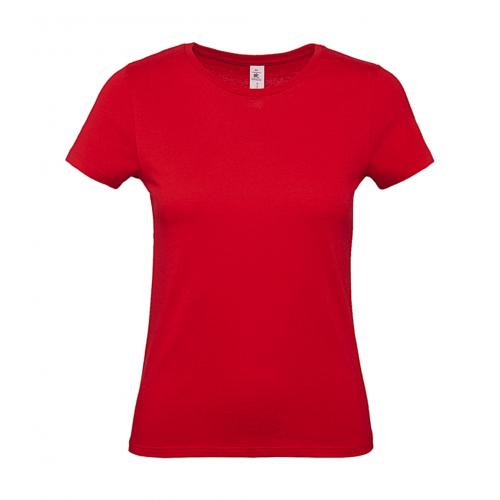 Tričko dámske B&C dámske E150 - červené