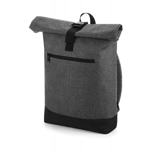 Batoh BagBase Roll-Top - šedý-černý