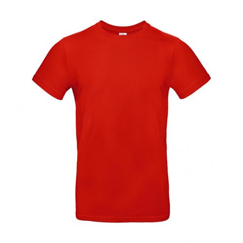 Tričko pánske B&C E190 T-Shirt - stredne červené