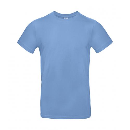 Tričko pánske B&C E190 T-Shirt - svetlo modré
