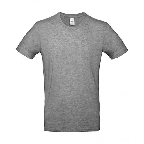 Tričko pánske B&C E190 T-Shirt - stredne sivé