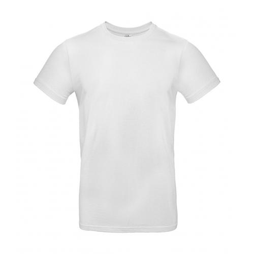 Tričko pánske B&C E190 T-Shirt - biele