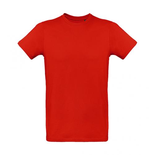 Tričko pánske B&C Organic Inspire Plus T - červené