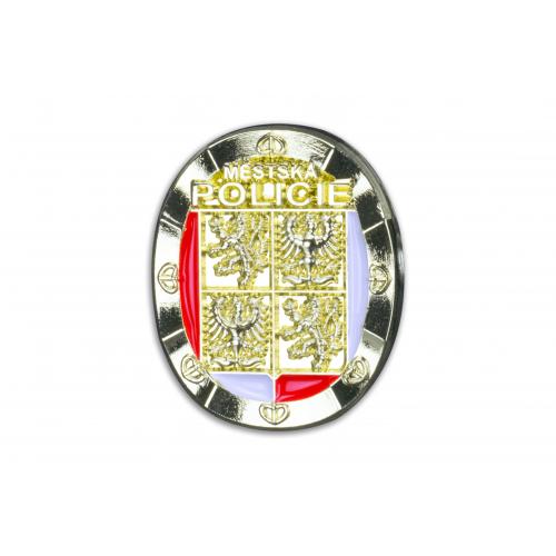 Odznak (pins) Městská policie 1,6 cm - zlatý