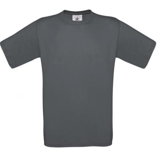 Tričko unisex B&C Exact 190 - tmavo sivé
