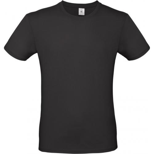 Pánske tričko B&C E150 - čierne
