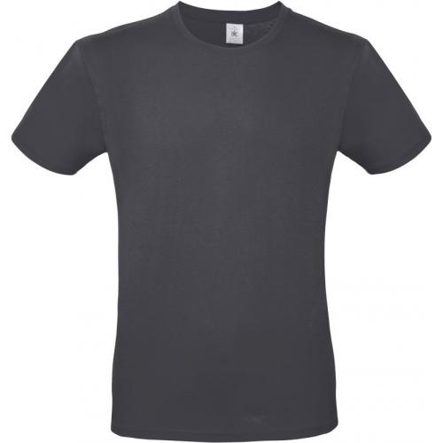 Pánské tričko B&C E150 - tmavě šedé