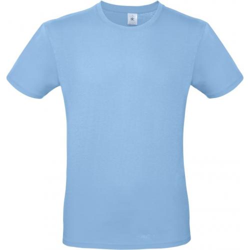 Pánske tričko B&C E150 - svetlo modré