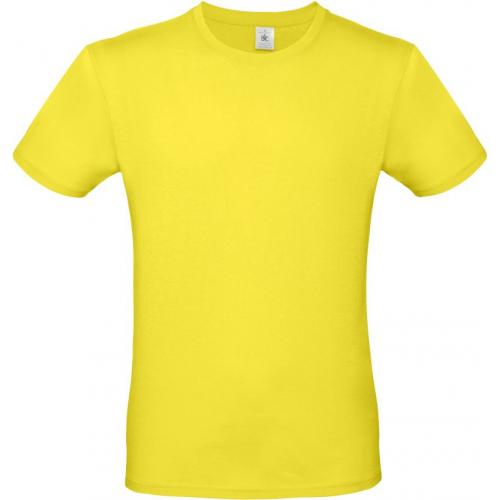 Pánske tričko B&C E150 - žlté