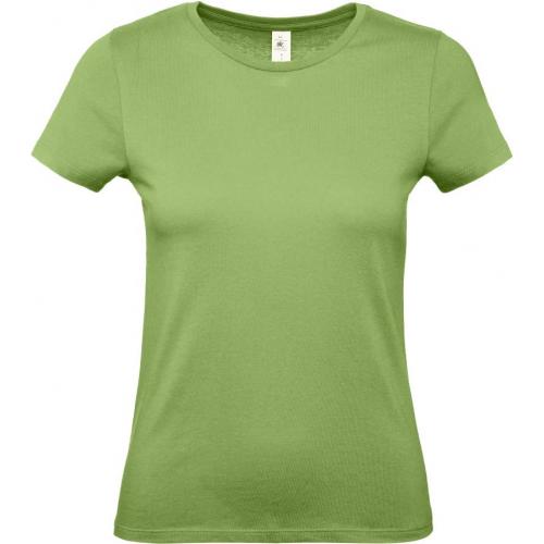 Dámské tričko B&C E150 - světle zelené