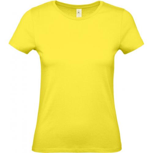 Dámské tričko B&C E150 - žluté