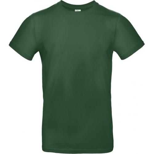 Pánske tričko B&C E190 - tmavo zelené