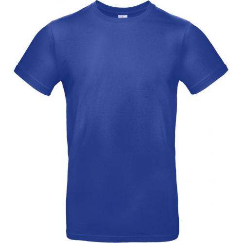 Pánske tričko B&C E190 - stredne modré