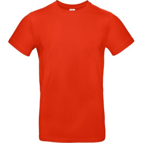 Pánské tričko B&C E190 - středně červené