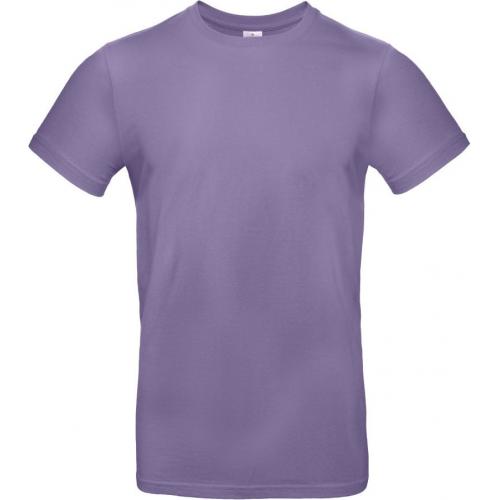 Pánske tričko B&C E190 - svetlo fialové