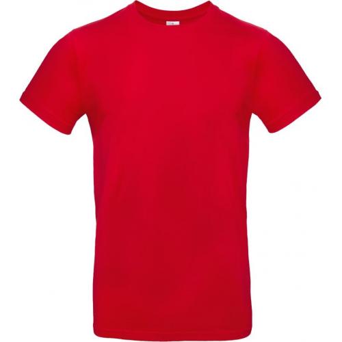 Pánske tričko B&C E190 - červené
