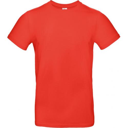 Pánské tričko B&C E190 - středně oranžové