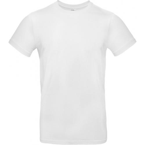 Pánske tričko B&C E190 - biele