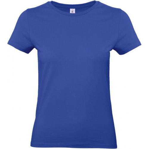Dámske tričko B&C E190 - stredne modré