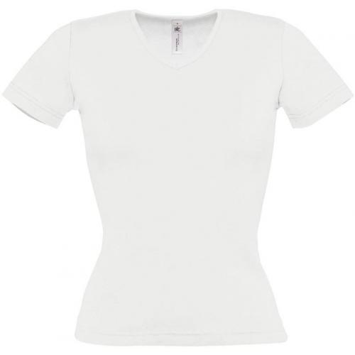 Dámske tričko B&C Watch - biele