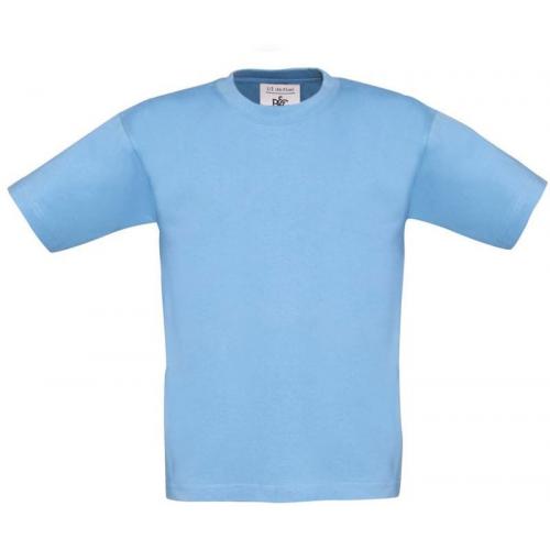 Dětské tričko B&C Exact 190 - světle modré